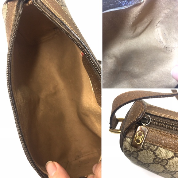 Authentic Gucci brown monogram canvas crossbody - Picture 9 of 16